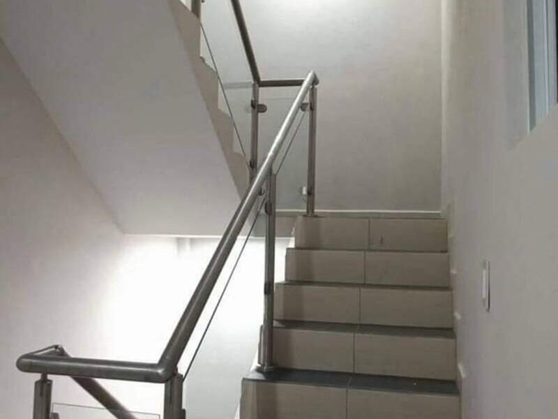 Pasamanos de acero y vidrio templado méxico
