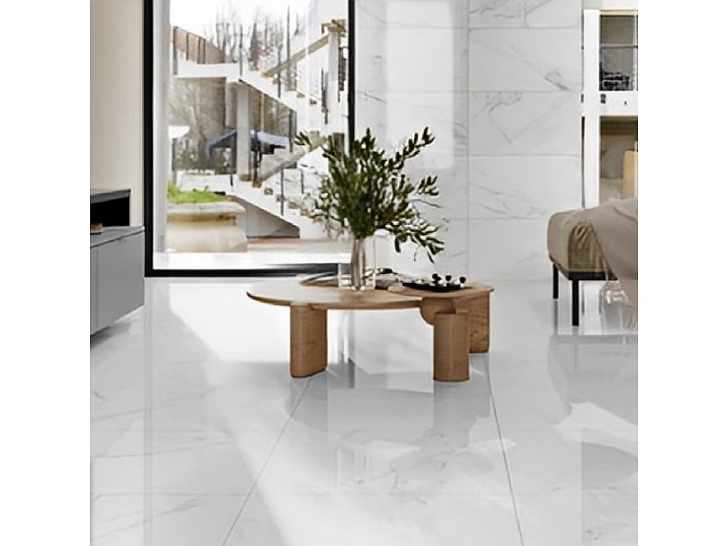 Ceramica para piso tipo mármol blanco Mexico El azulejo.com