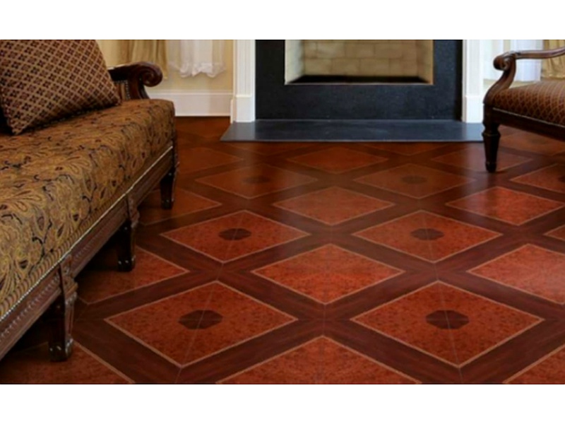 Ceramica café con diseño de rombos Mexico El azulejo.com