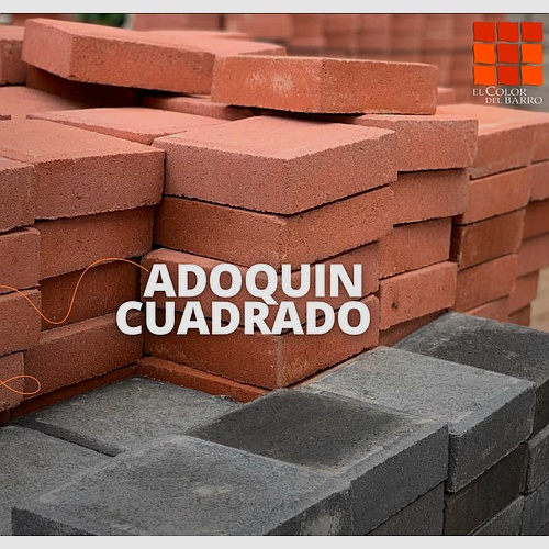 Adoquin cuadrado de barro México