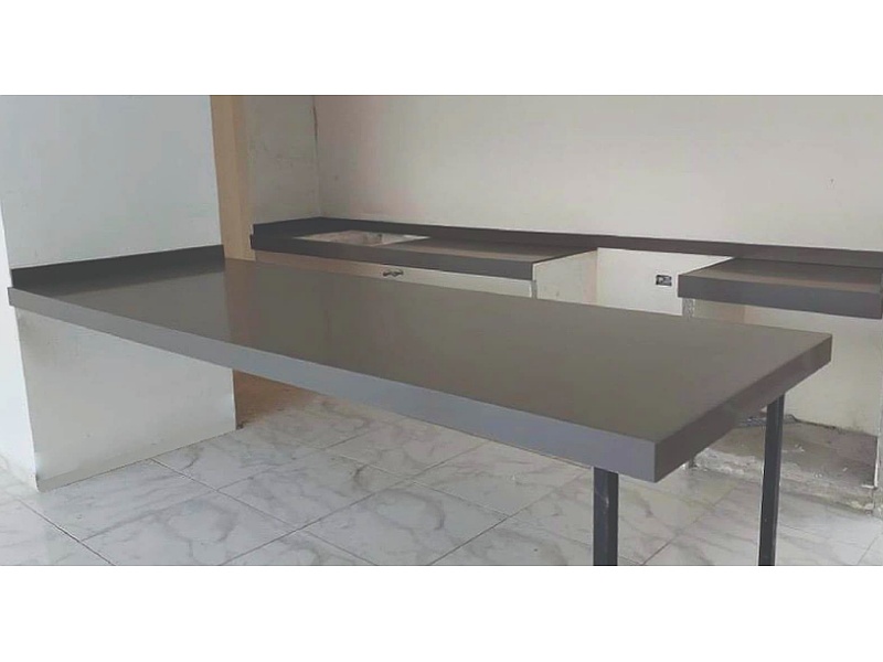 Barra de cocina cuarzo gris Mexico