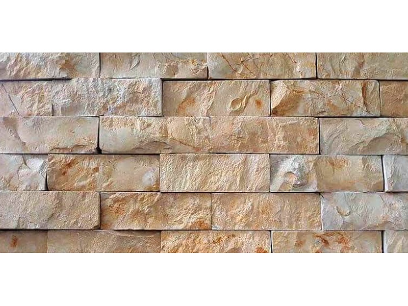 Placas de piedra beige para pared Mexico