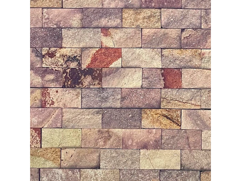 Malla tipo piedra multicolor Mexico