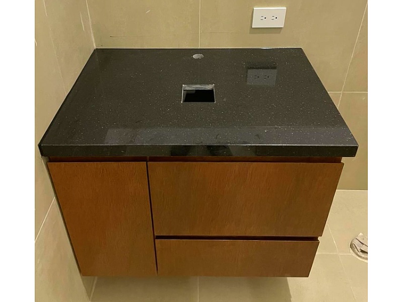 MUEBLE DE MARMOL PARA LAVABO CON CAJONES MEXICO