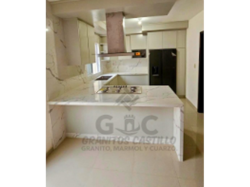 Cubierta Cocina Cuarzo Calacata México