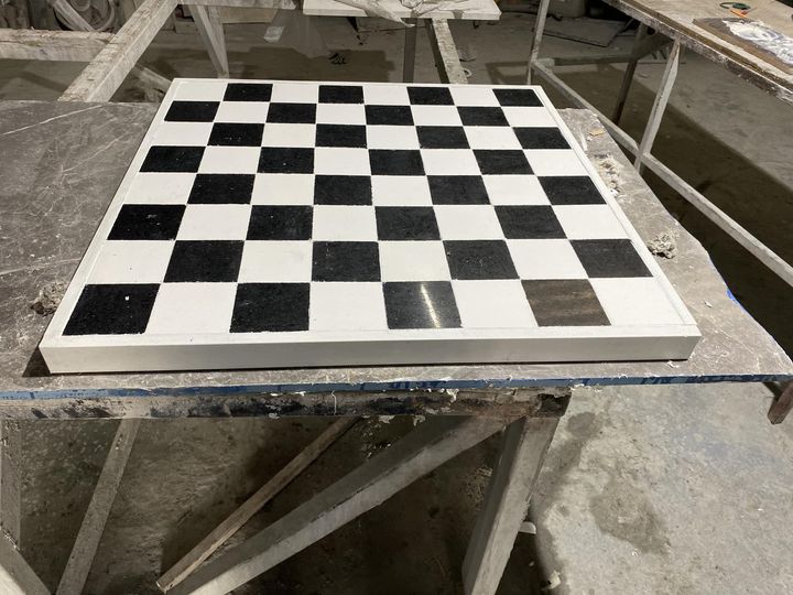 Tabla de ajedrez en granito negro Mexico