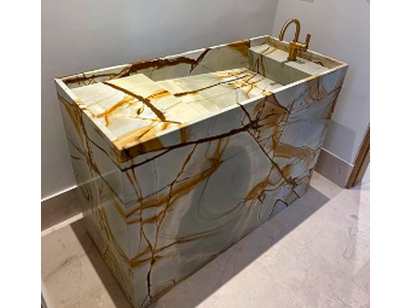 Lavabo y Tarja Cuarcita Roma Imperial México
