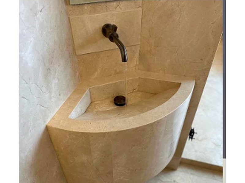Lavabo Mármol Crema Marfil México