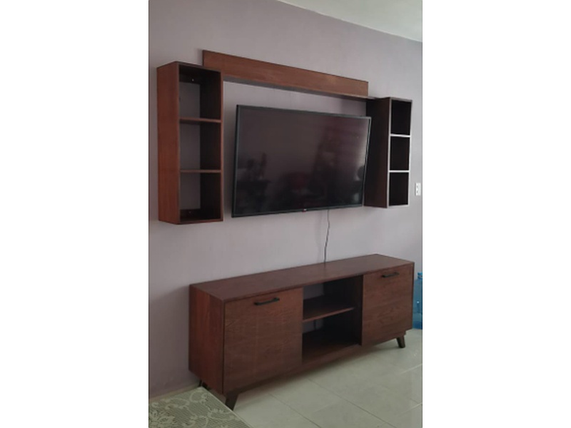 Mueble de entretenimiento México Carpinteria Hadad -Muebleria Karime