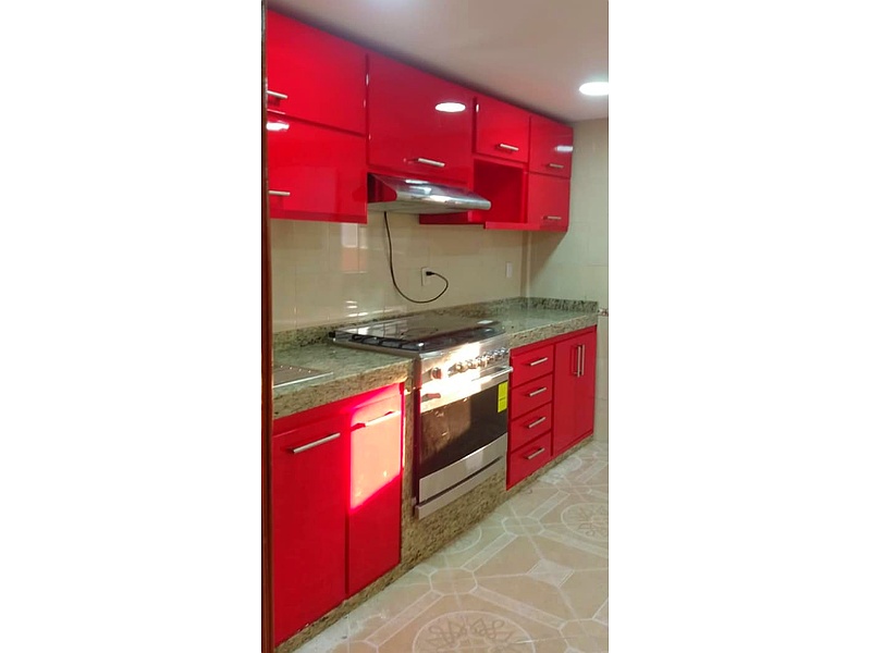 Muebles Rojos de Cocina México