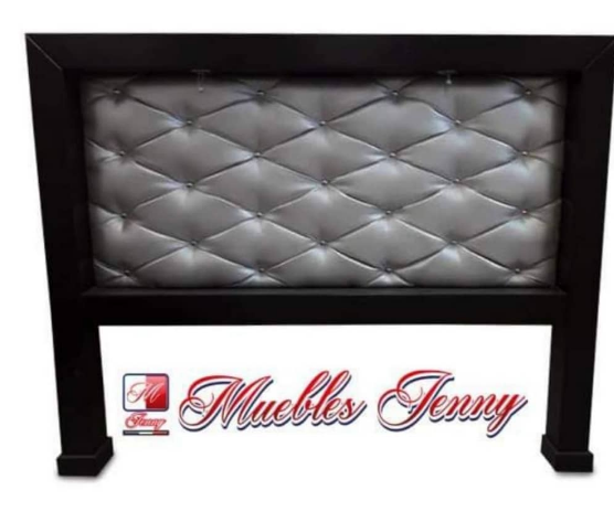 Espaldar Cama blanca forrada México Muebles Jenny