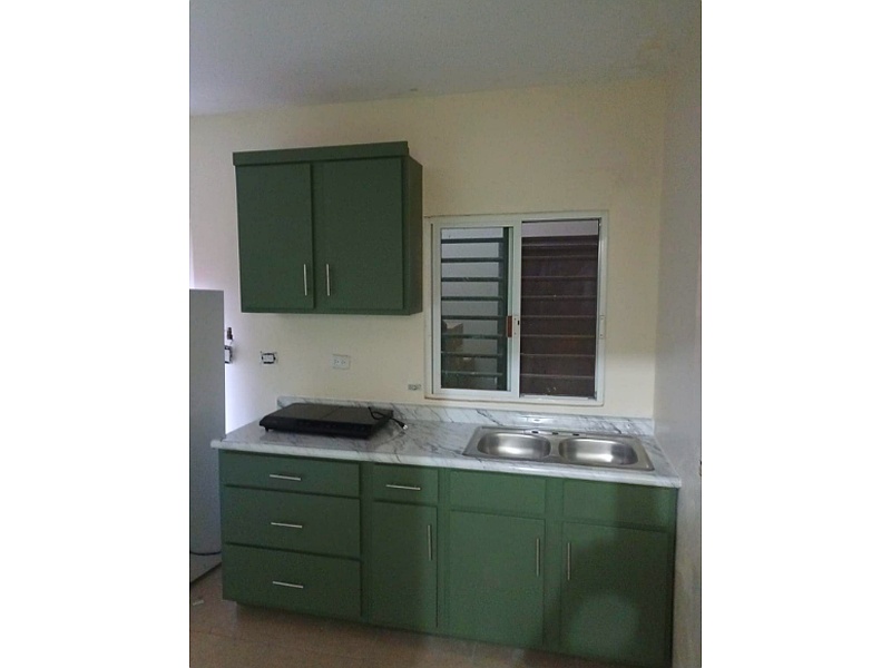 Diseño mueble cocina verde México