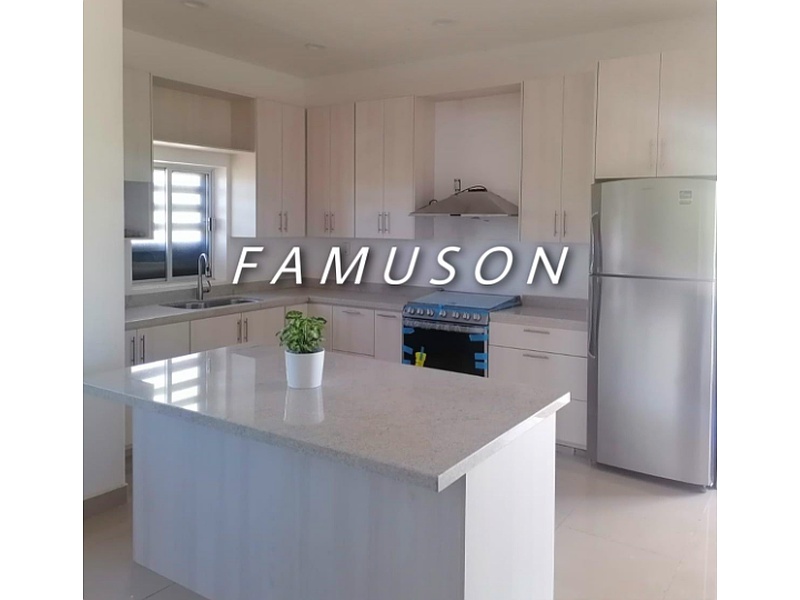 Diseño cocina beige México