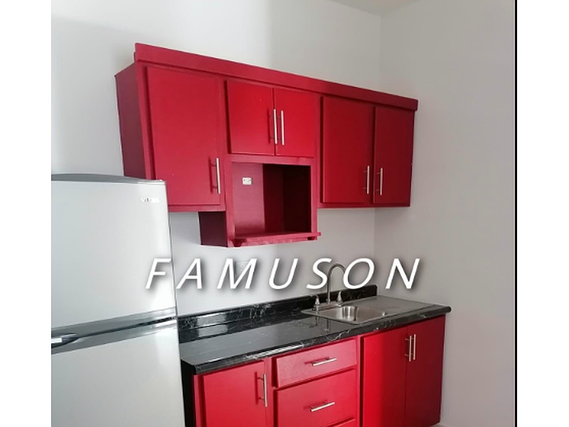 Diseño mueble cocina rojo México