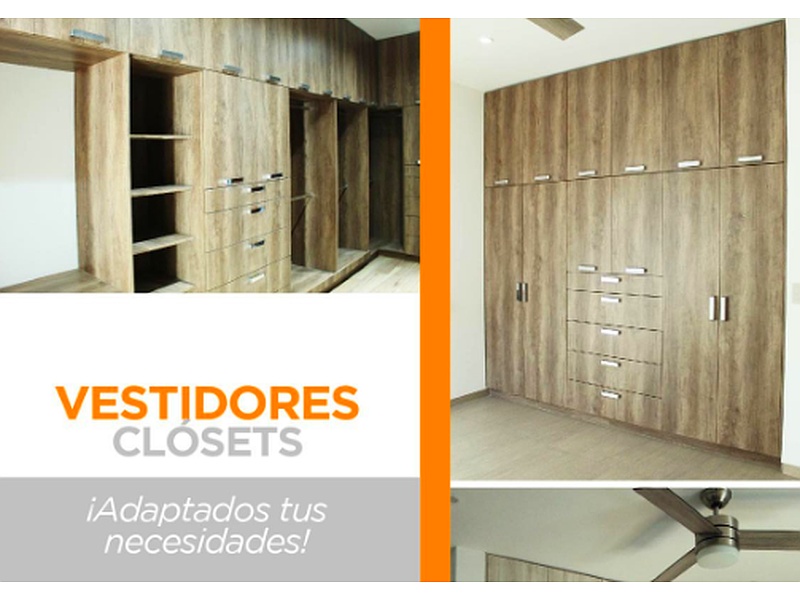 Closet en Melamina 16 y 28mm México