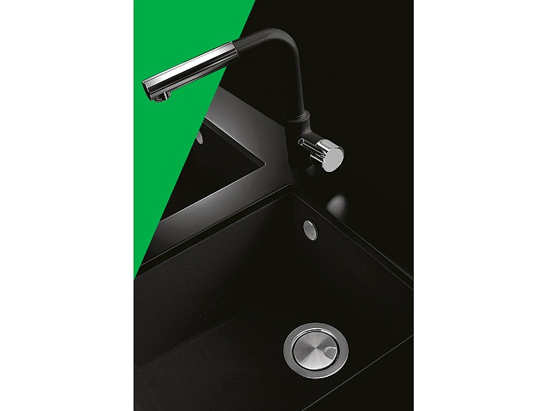 Grifo Cocina Modelo Italiano Negro Guadalajara Plados