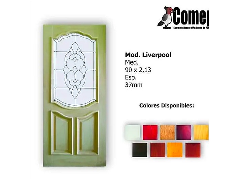 Puerta de Madera Modelo Liverpool, Tlalnepantla