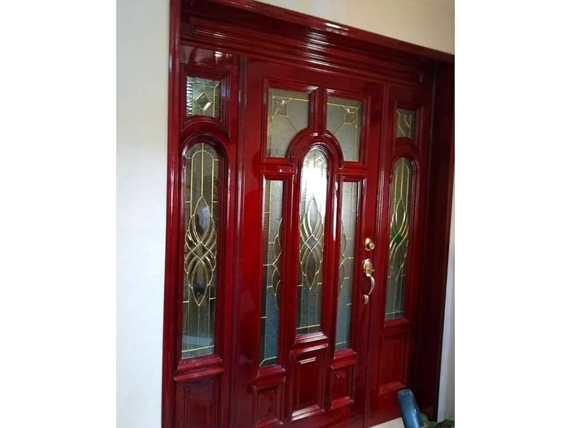 Puerta Exterior de Madera Oscura, Tlanelpantla