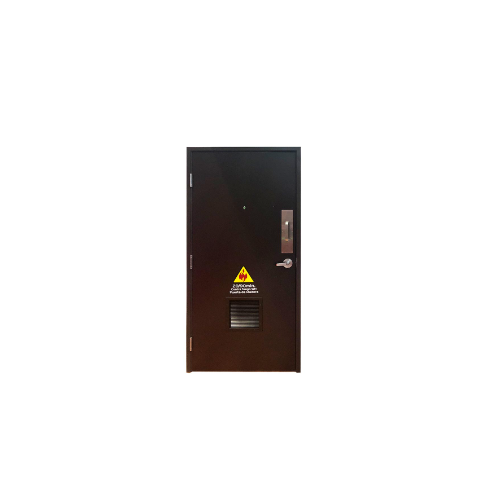 PUERTA CORTAFUEGO DE MADERA 3X7 ENCINO ROJO CON BARNIZ Mexico 