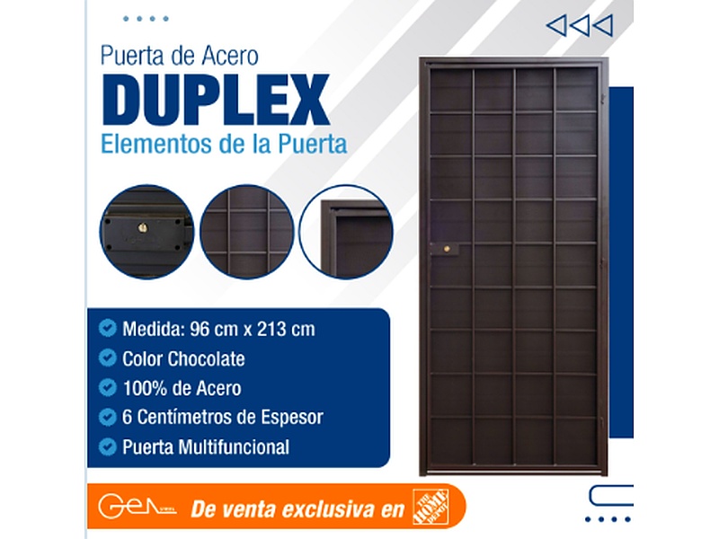 Puerta de acero duplex Mexico