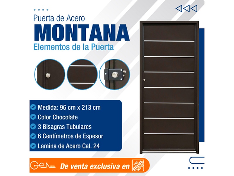 Puerta de acero montana Mexico