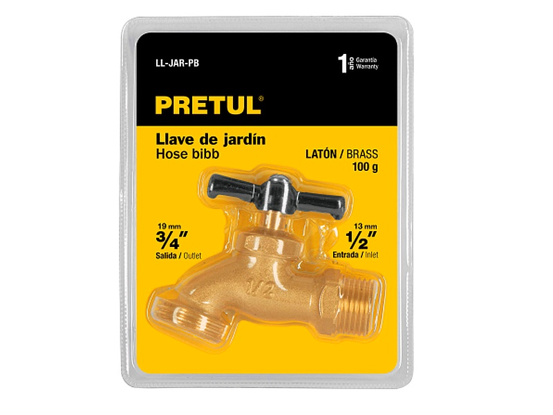 Llave de jardín 1/2" PRETUL México