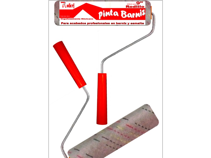 Rodillo Pinta Barniz Acabados Finos 9 Mexico