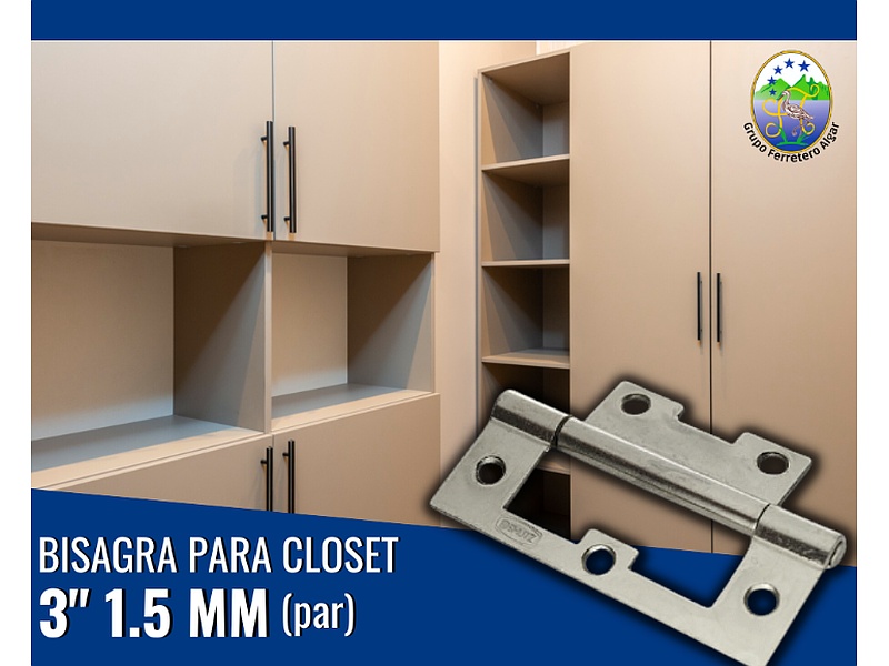 Bisagra para Closet México