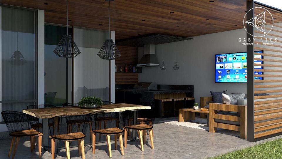 Diseño terraza techada México