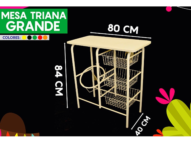 MESA FRUTERO 3 NIVELES