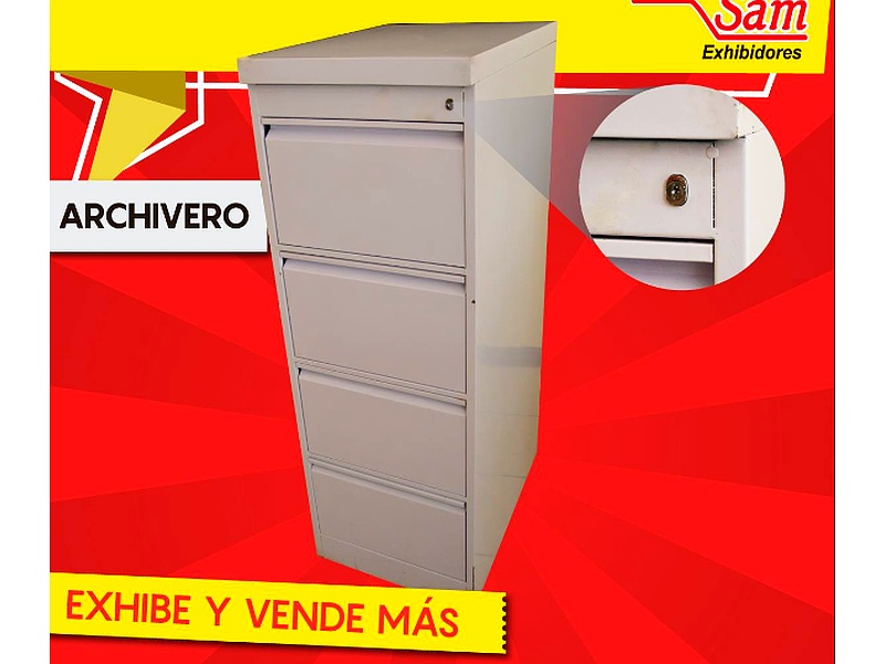 ARCHIVADOR BLANCO 4 SERVICIOS
