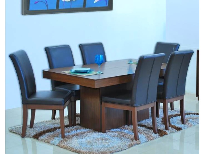 JUEGO DE COMEDOR CUADRADO 6 PERSONAS