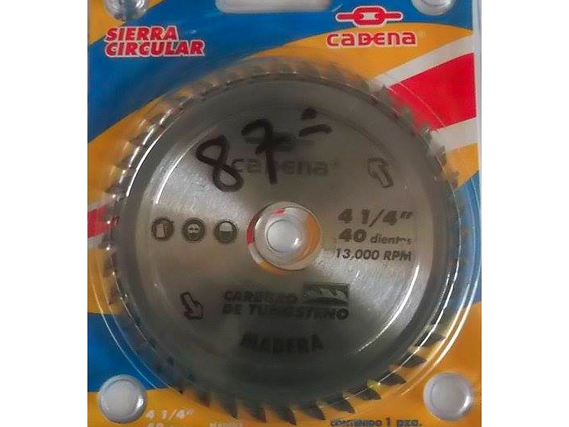 Disco sierra circular 4 1/4  GUADALAJARA