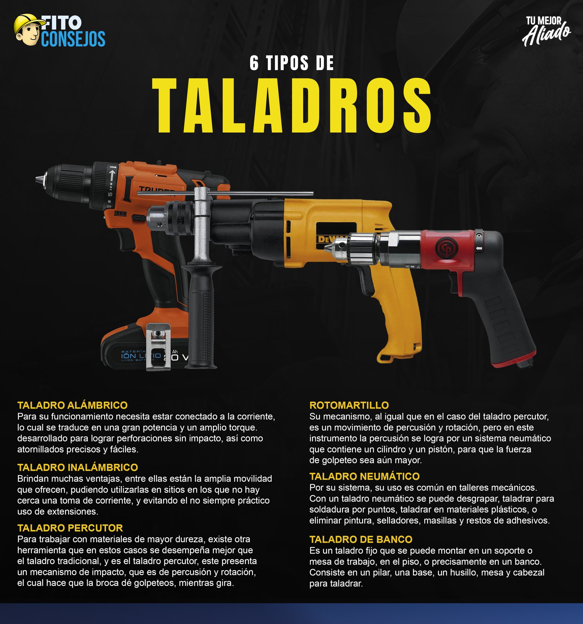 Taladros industriales electricos Mexico