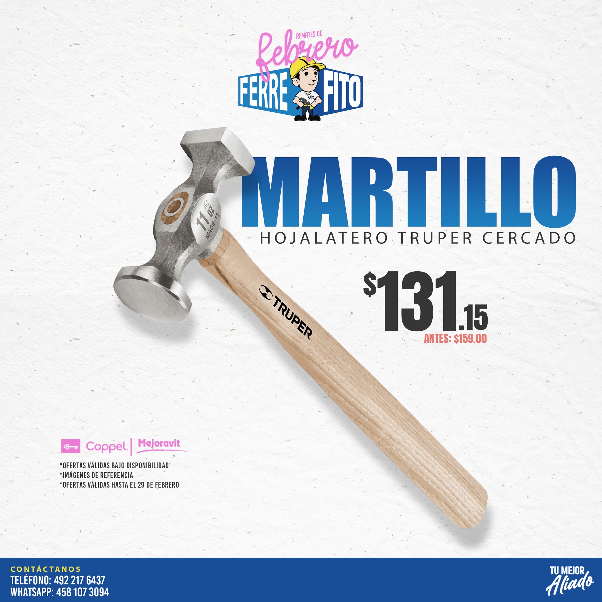 Martillo de acero de buena calidad Mexico