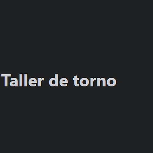 Taller de torno Tijuana