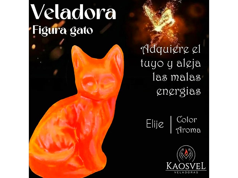 VELADORA FIGURA DE GATO MÉXICO
