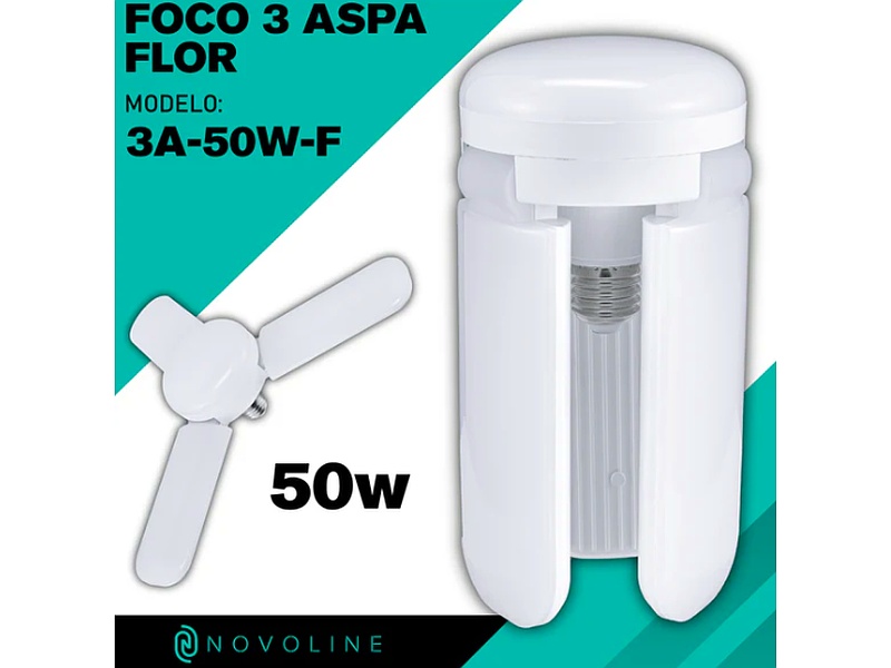 Foco 3 Aspa Tipo Flor México