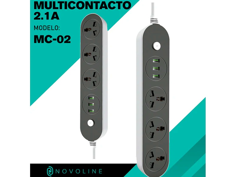 Multicontacto Gris México