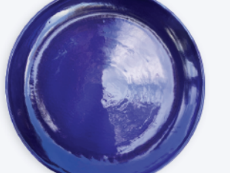 PLATO POSTRE AZUL TAPALPA MÉXICO