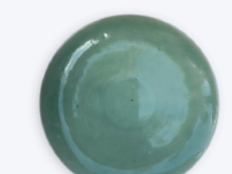 PLATO POSTRE VERDE AGUA TAPALPA MÉXICO