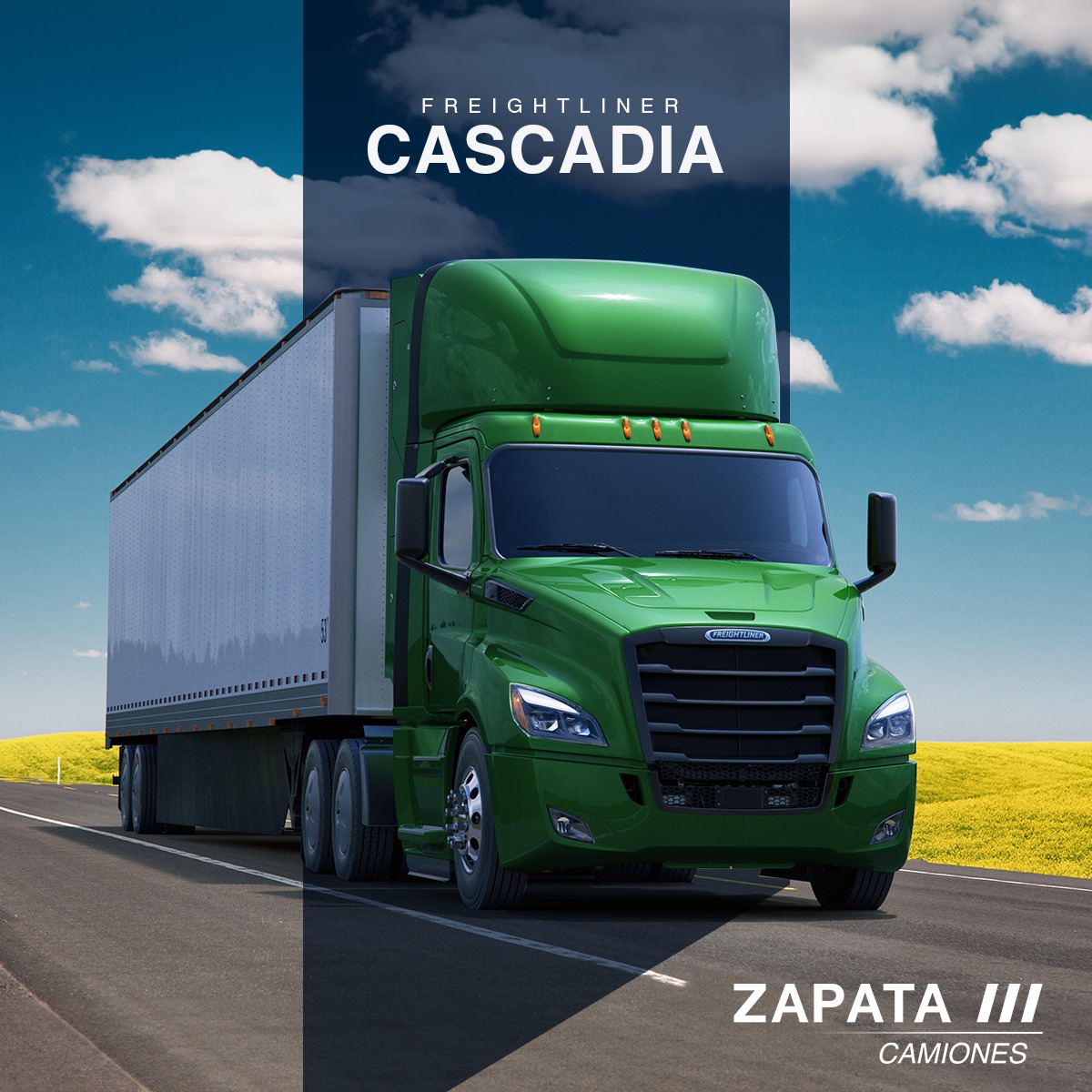 Cascadia Camión reparto México 