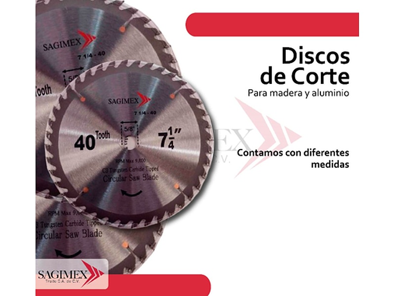 Disco de Corte Madera México