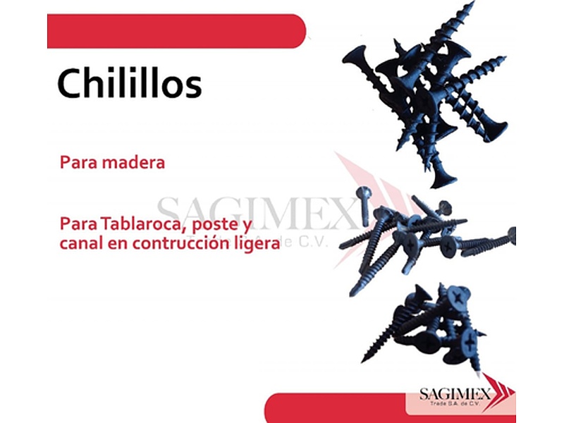 Chilillos para Madera México