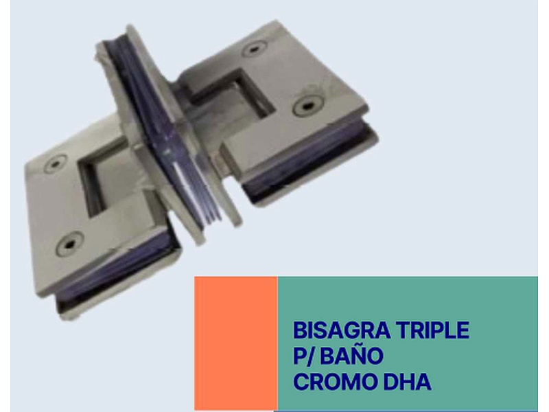 Bisagra Triple Cromo México