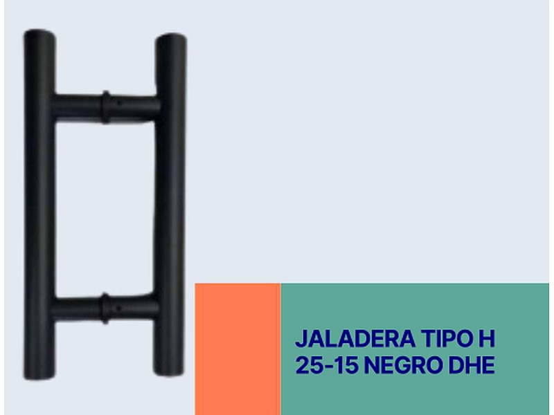 Jaladera Tipo H Negro México