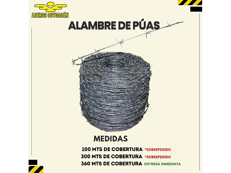 Alambre de Púas Plateado México