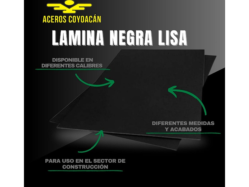 Lámina Negra Lisa México