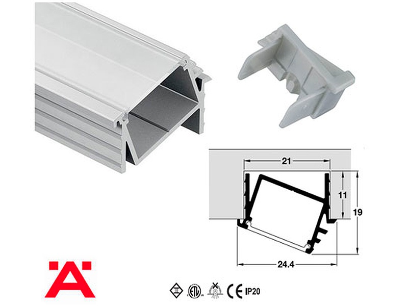 PERFIL DE ALUMINIO PARA TIRA DE LEDMEXICO