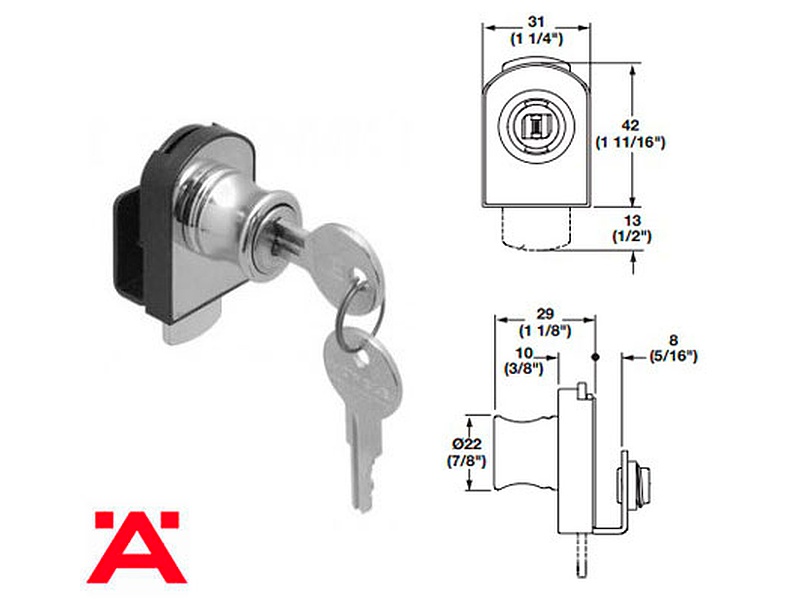 CERRADURA PARA PUERTA SENCILLA DE CRISTAL MEXICO